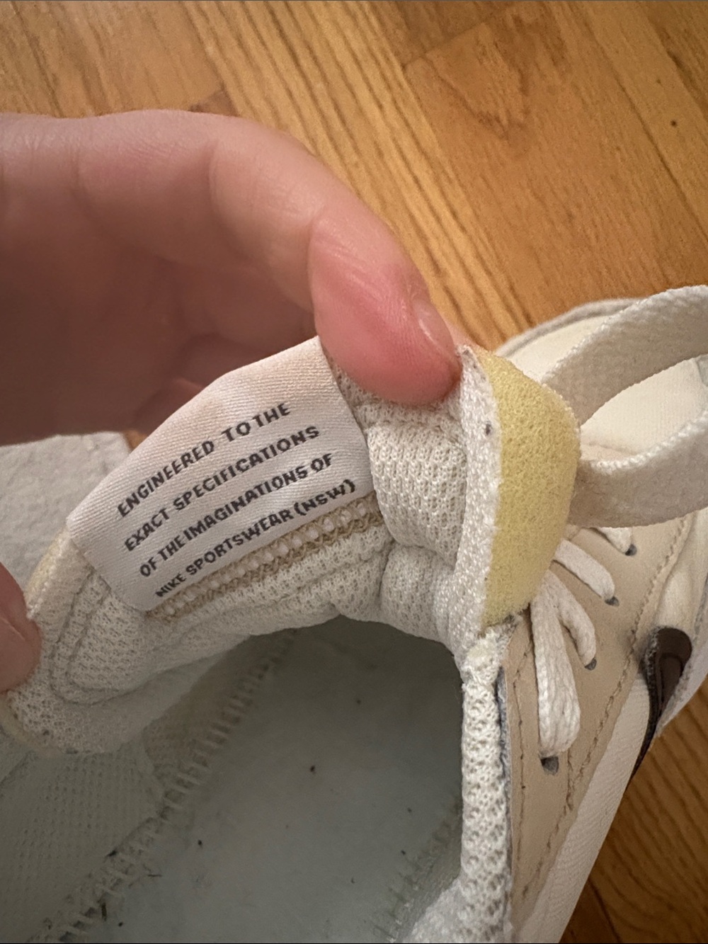 Nike Women’s Cream and Black Retro Runner Sneakers - Picture 6 of 7